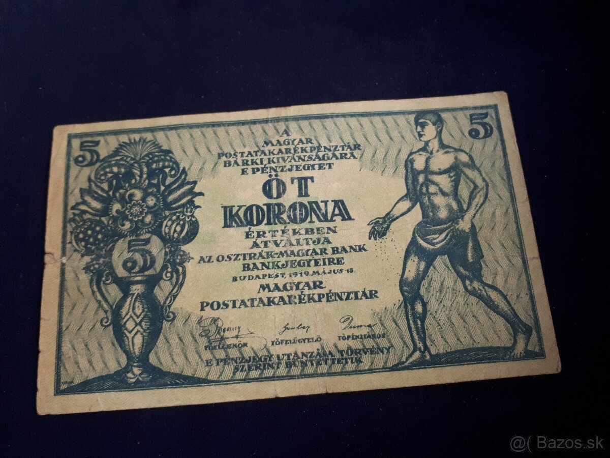 5 koruny 1919 - 2