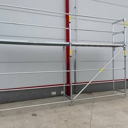 Fasádne lešenie PANOMOD – 105 m2 komplet (železné podlážky) - 2