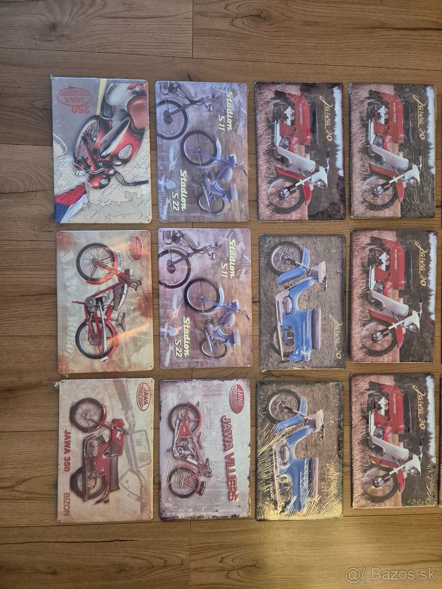 Retro plechové cedule JAWA - 2