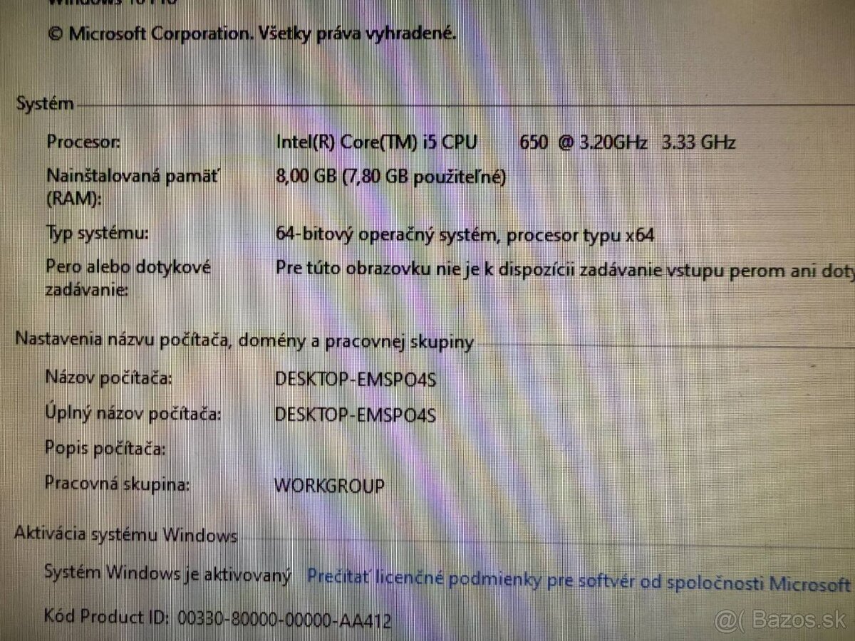 Počítač HP Compaq Elite 8100 SFF i5-650/8GB/120GB SSD+320GB - 2