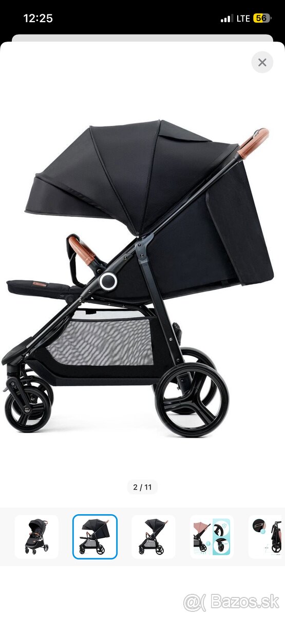 Športovy kočík Kinderkraft Grande Plus Black - 2