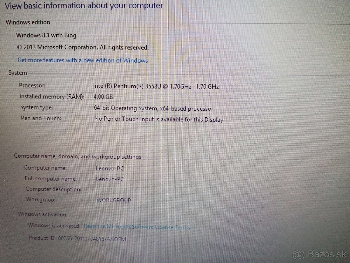 starší notebook - 2