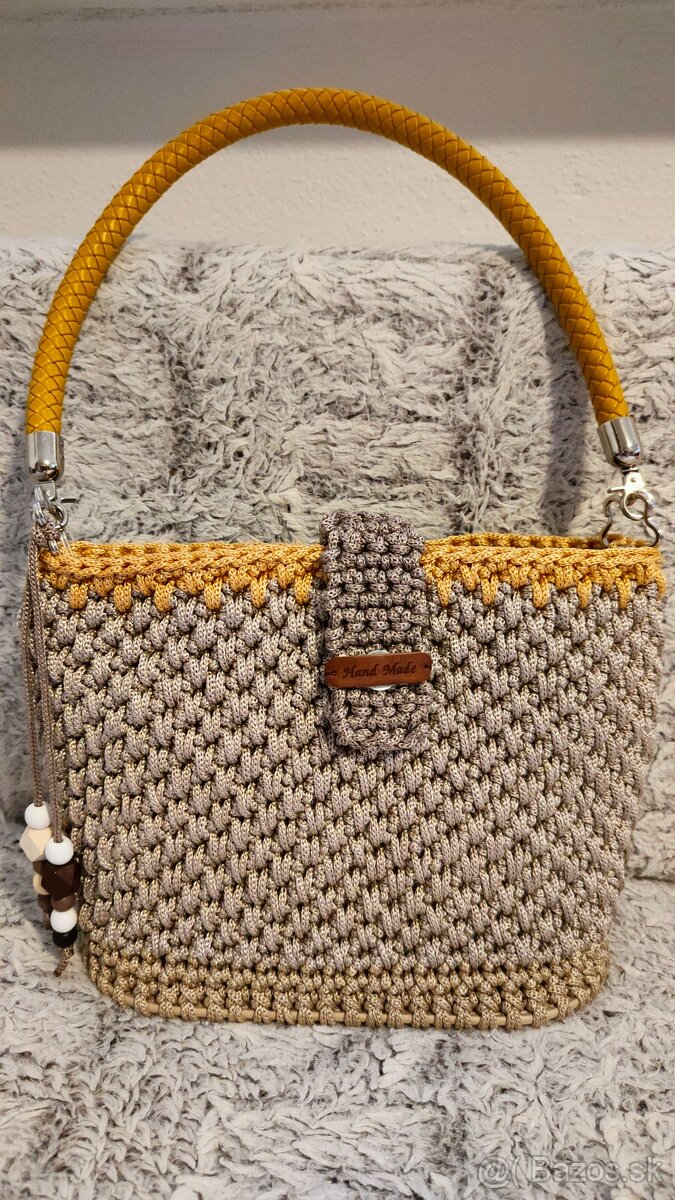 Ručne háčkovaná kabelka - 2