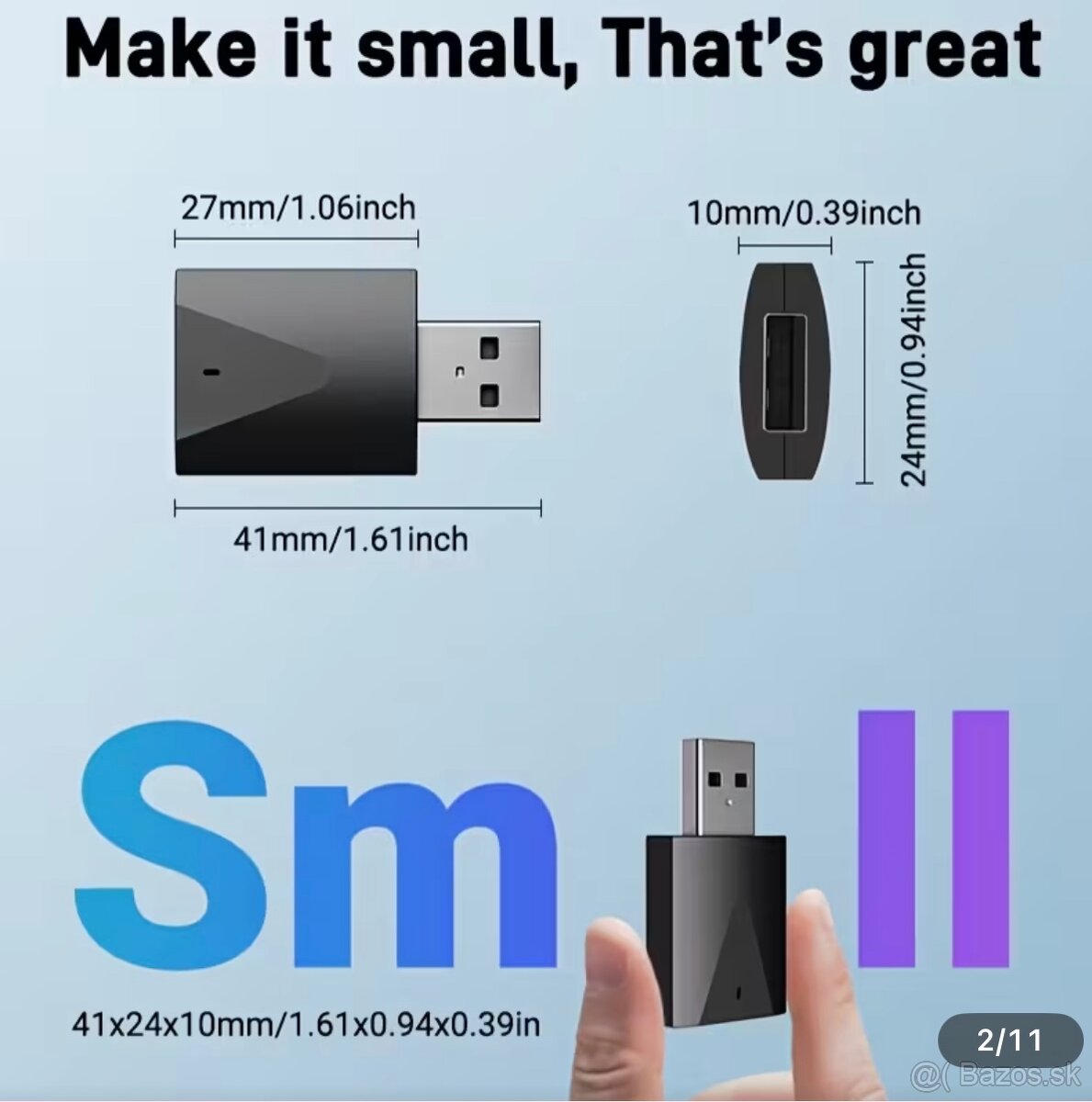 CarPlay a Android Auto Bezdrotovy USB adapter - 2