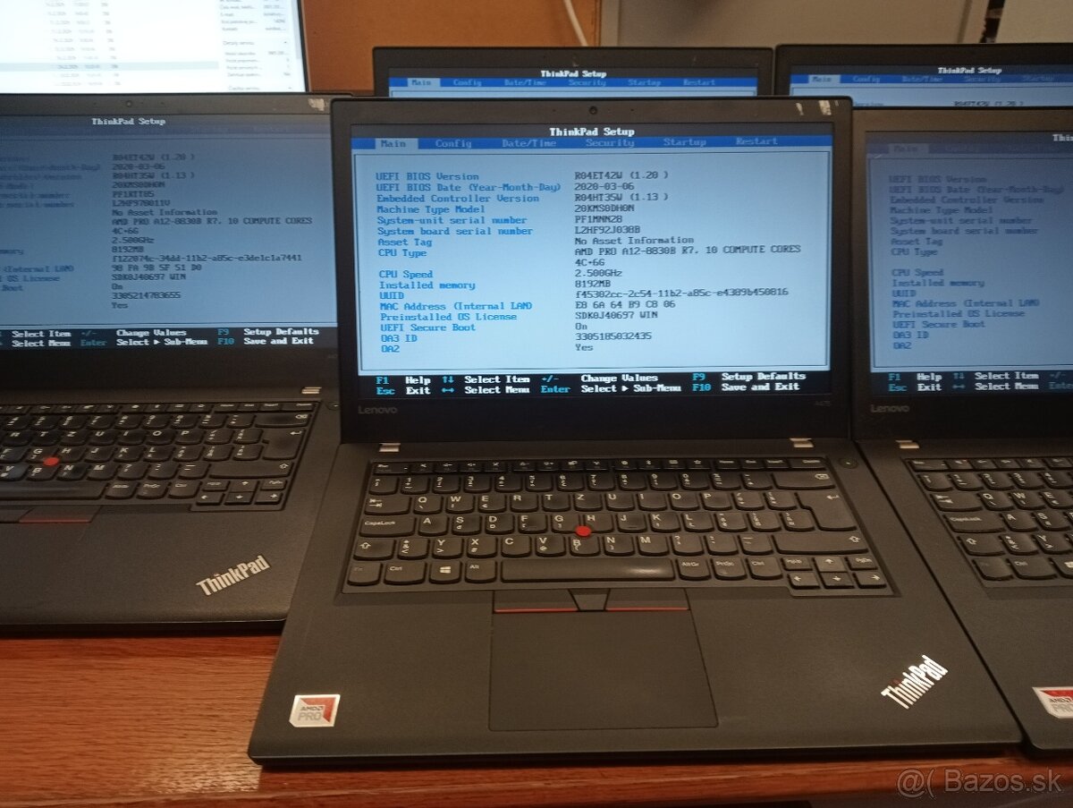predám 5ks nekompletných notebookov Lenovo thinkpad a475 - 2