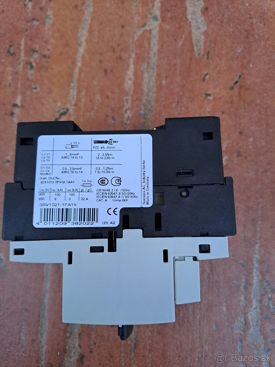 Predam siemens 3RV1021‑1FA15 - 2