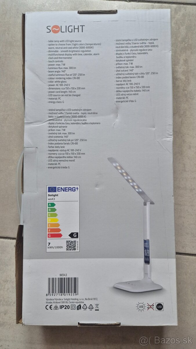 LED stmievateľná stolná lampička SOLIGHT - 2