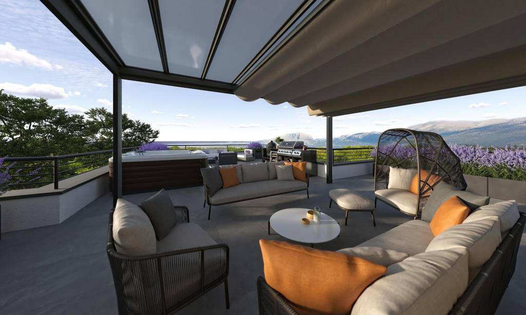 CHORVÁTSKO - Apartmán so strešnou terasou - MANDRE, ostrov P - 2