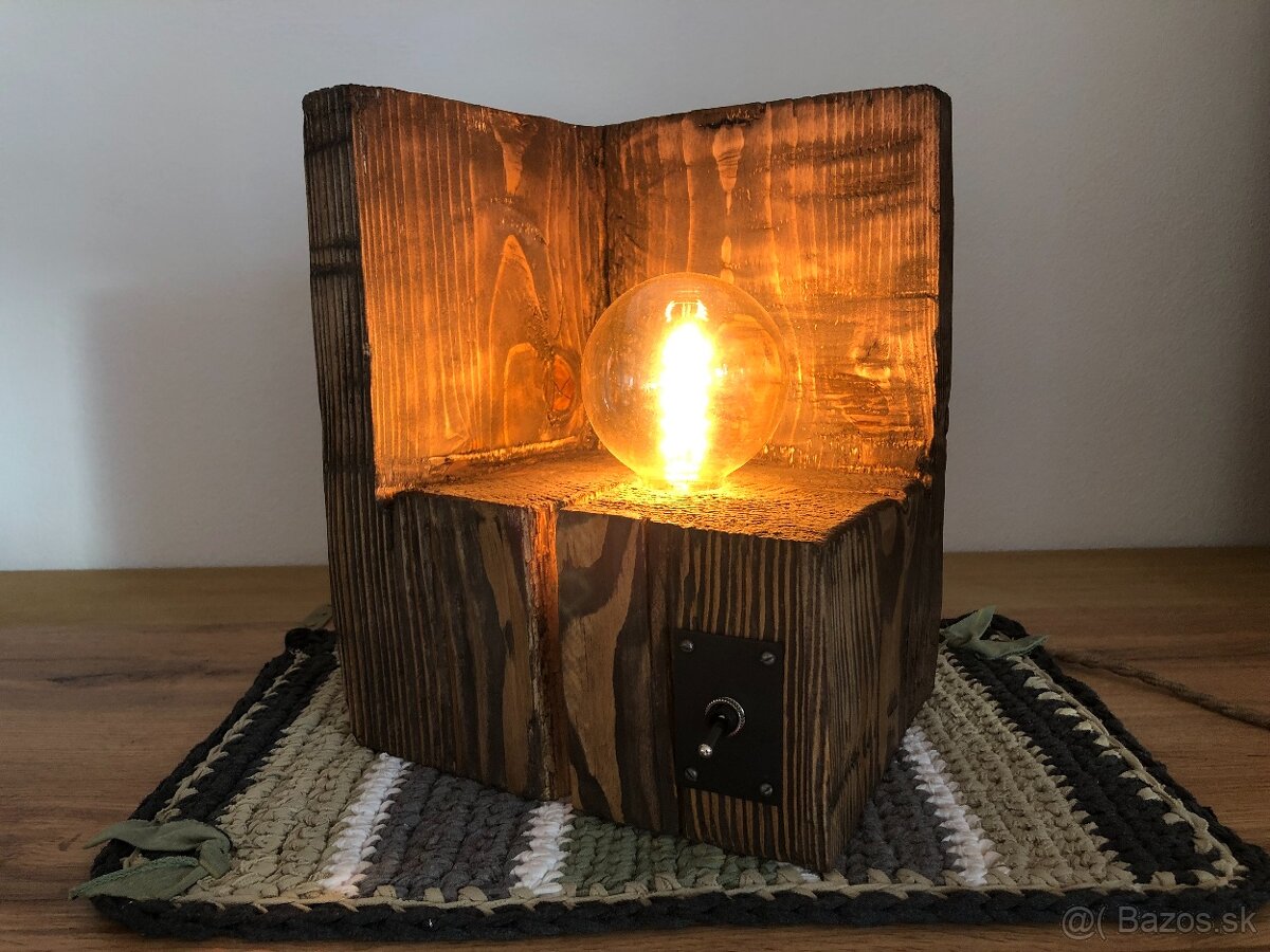 Lampy drevené pne - kus lesa u vás doma - 2
