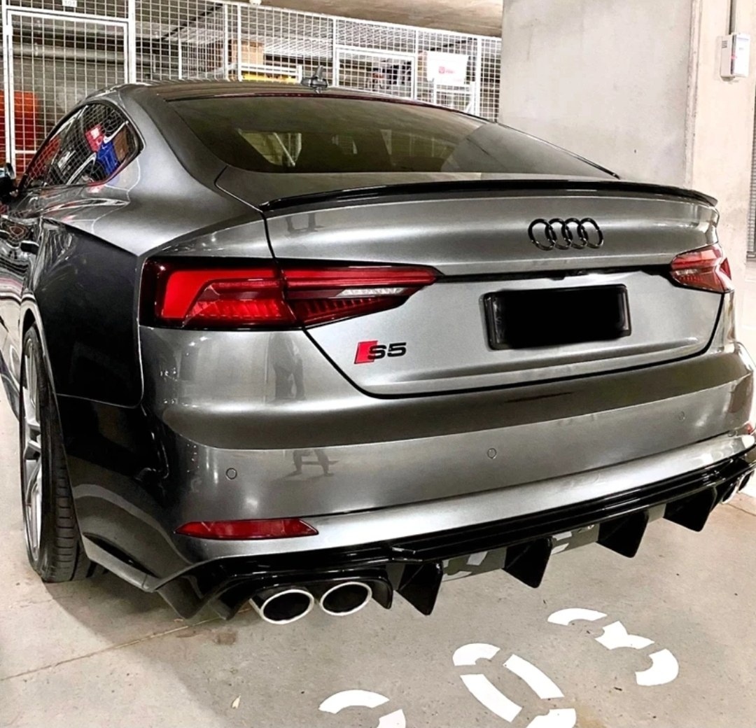 AUDI A5 S5 RS5 SPOJLER NA KUFOR CIERNE - 2
