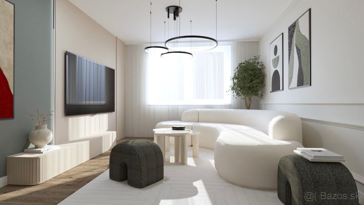 Na predaj štýlový 3 Izbovy byt po komp. reko. TN - 2