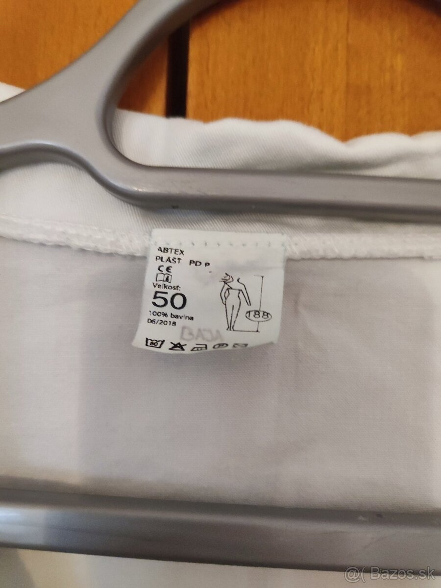 Pracovný biely plášť v.50 - 2