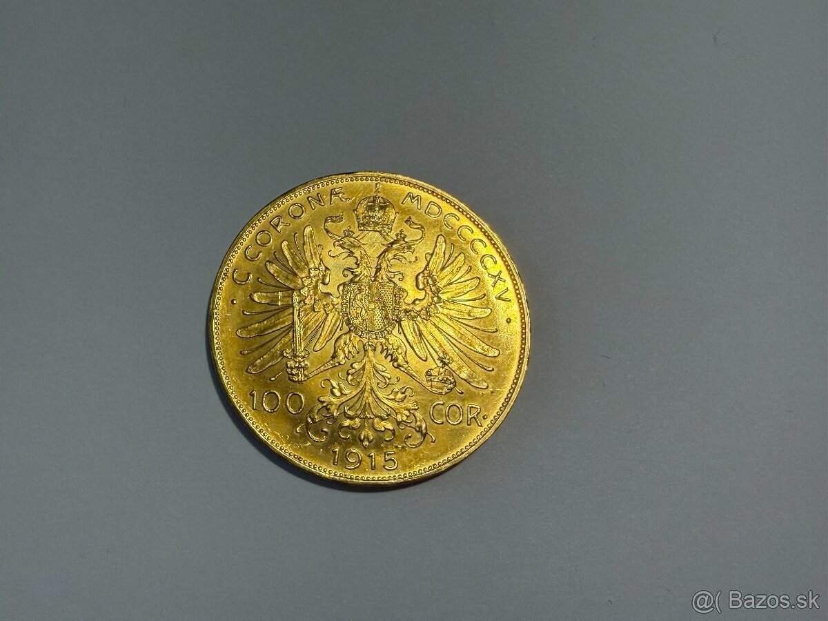 100 koruna František Jozef 1915 - 2