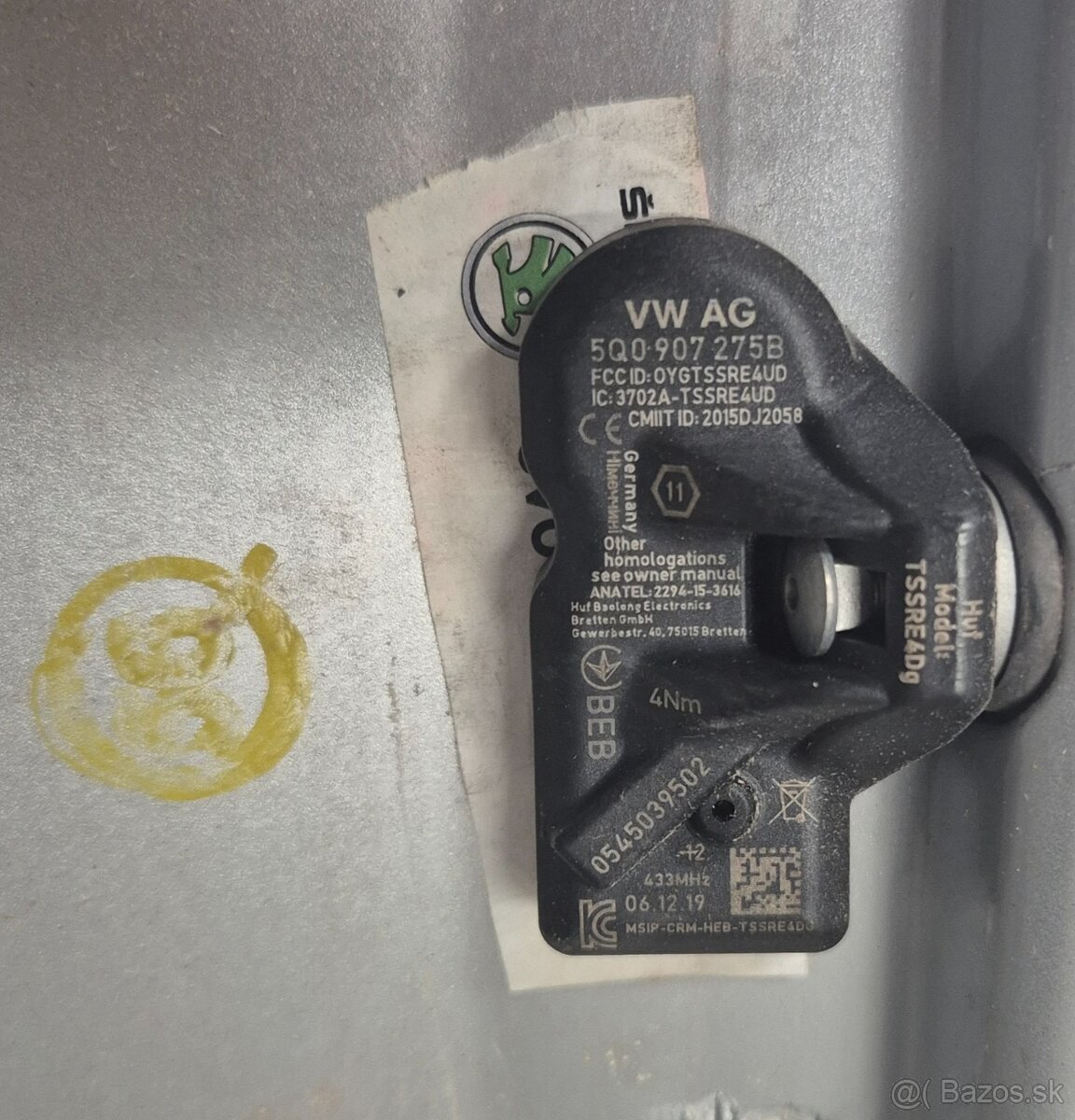 Disky Markab 17“, 6,5J, ET41 + merače tlaku - 2