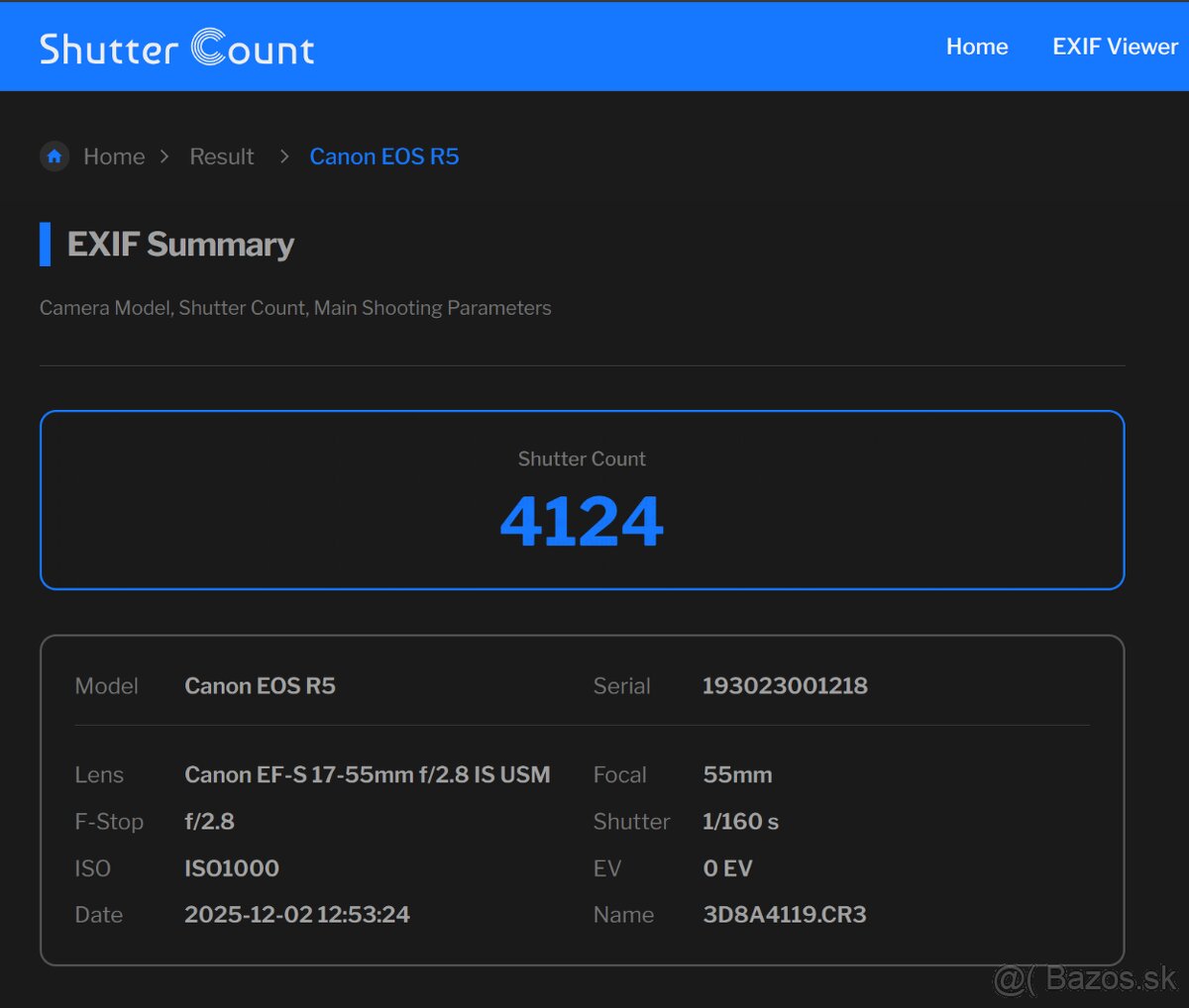 Canon EOS R5 – telo, stav ako nové, len 4 124 záberov - 2