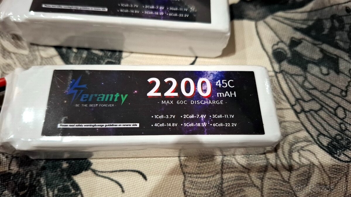 Lipol baterie 3S 11.1V, 2200mAh, 45C, XT60 - 2