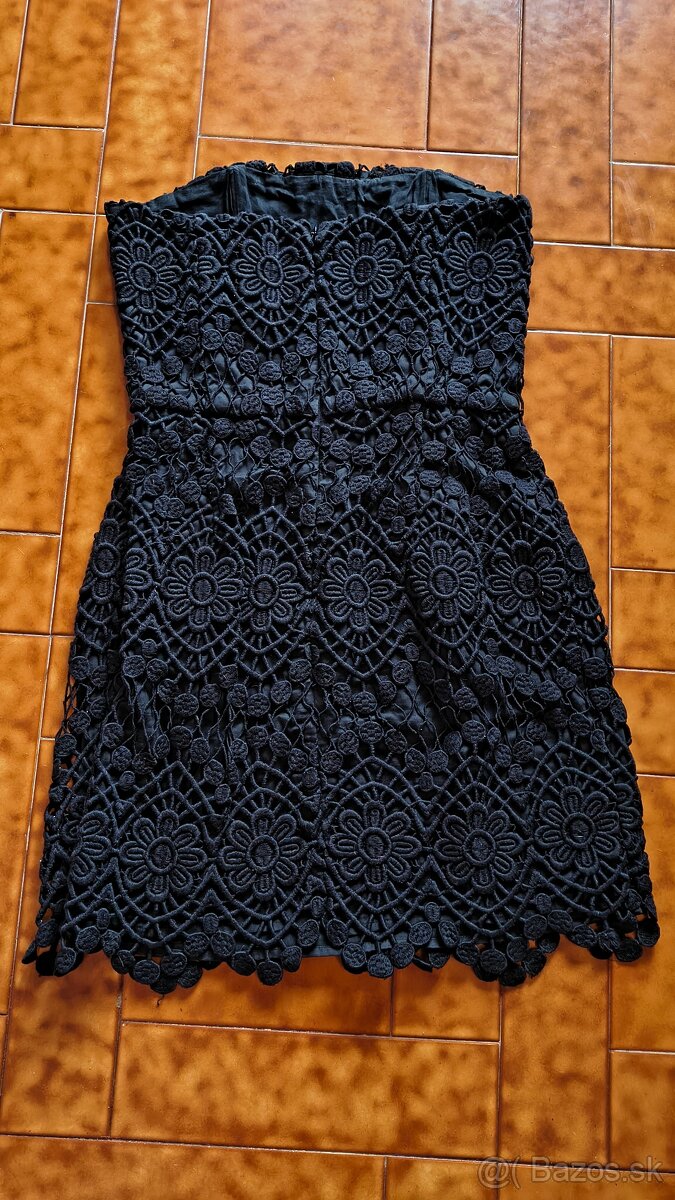 Kratke cierne saty, xs - 2