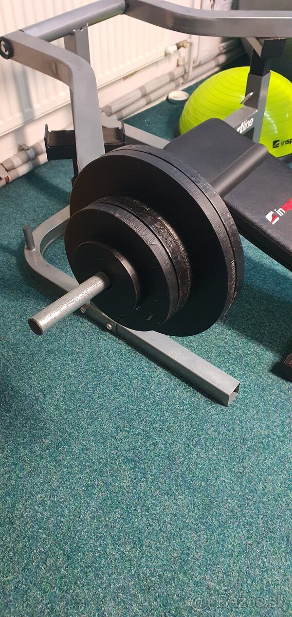 Insportline incline lavička bench press , činky - 2