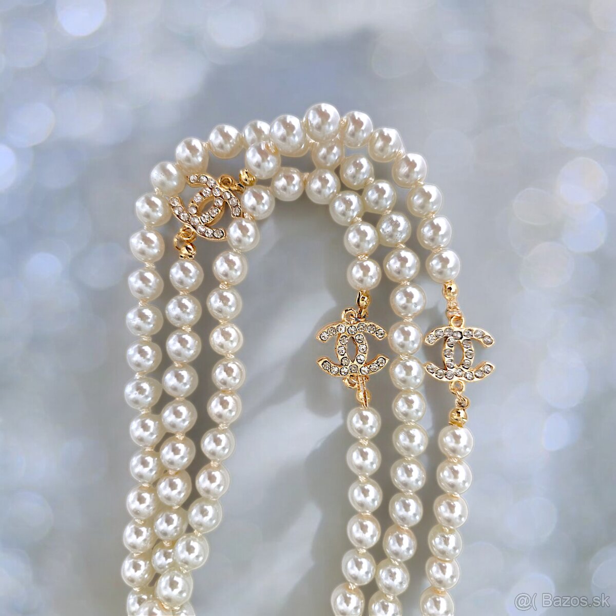 Chanel nahrdelnik handmade vintage - 2