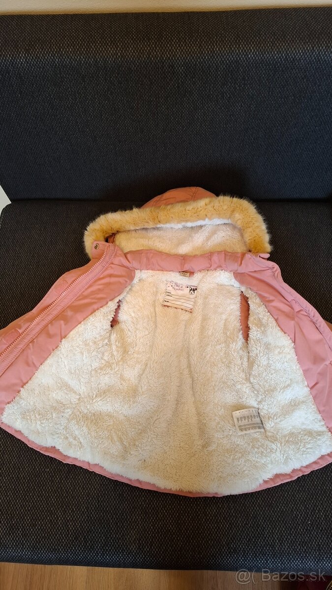 Zimná bunda pre dievčatko 86 - 2
