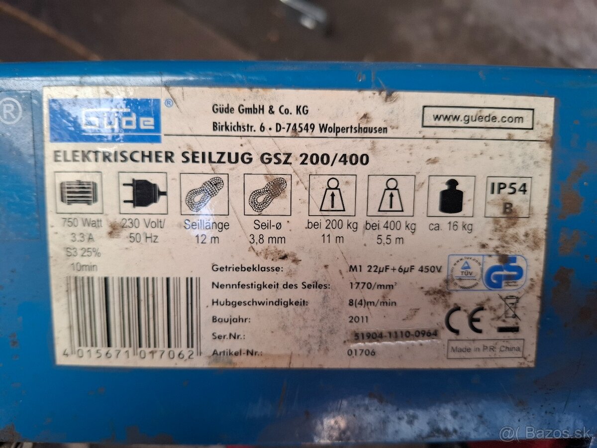 Elektrický zdvihák GÜDE - 2