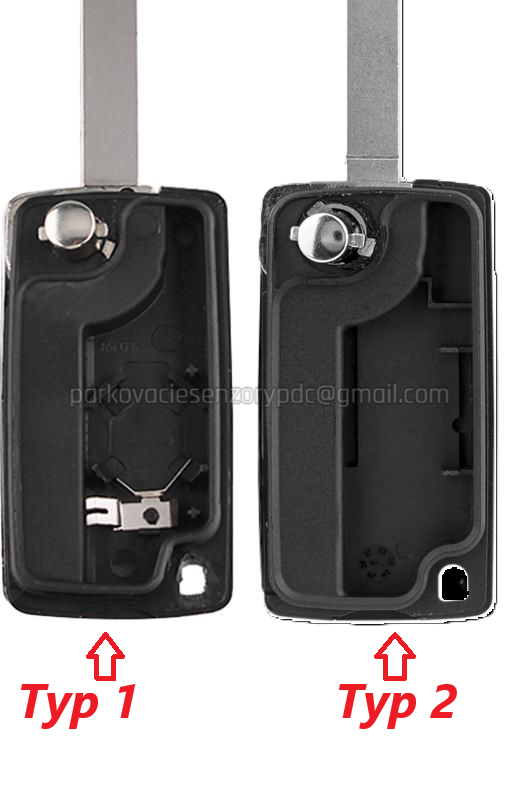 Obal kľúča Citroen Peugeot Fiat 3 tlačidla - 2