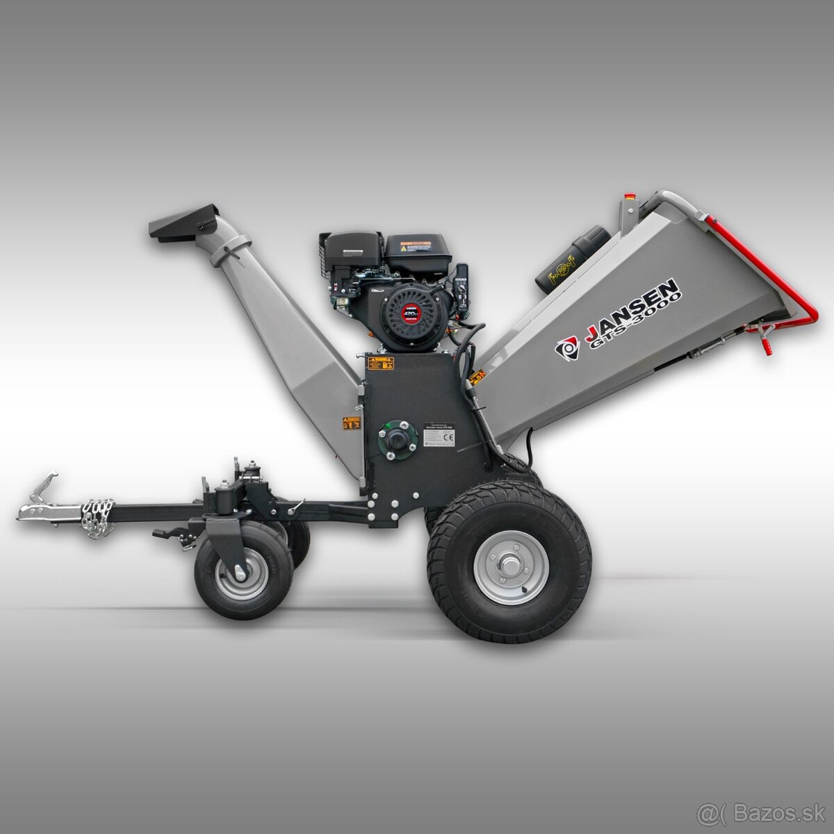 Jansen GTS-3000 drvič - štiepkovač konárov - 2