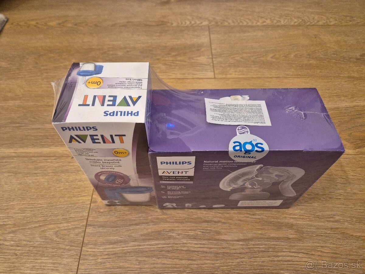 Predám nepoužitú odsávačku Phillips Avent + nádoby - 2