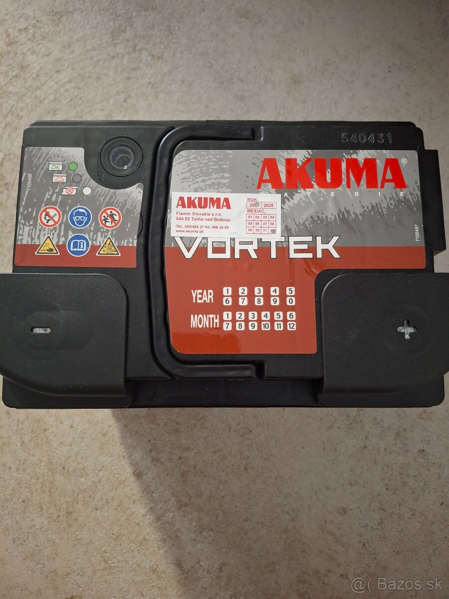 Nová autobatéria AKUMA VORTEK 12V 65Ah - 2