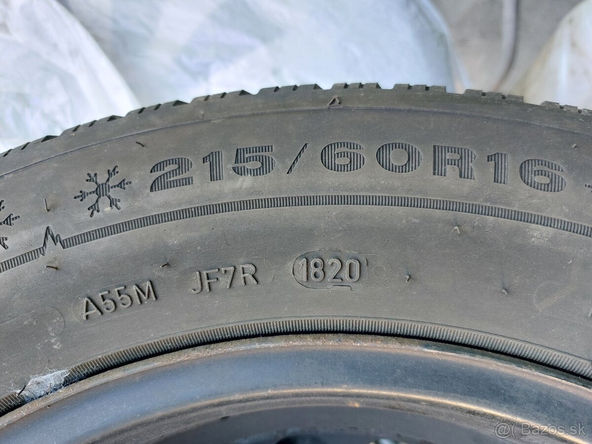 Zimná sada, Dunlop 215/60 R16 - 2