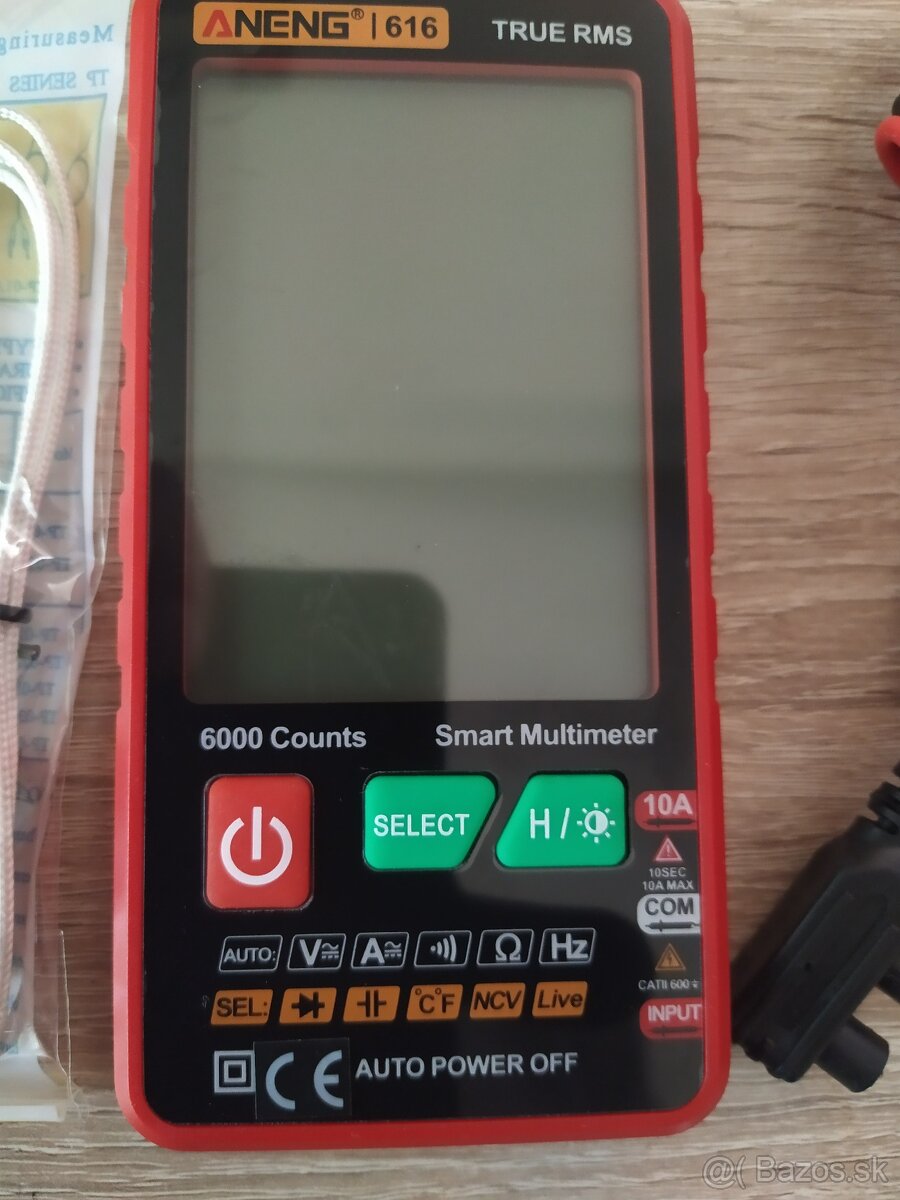 Predám nový plnoautomatický digitálny multimeter ANENG 616 - 2