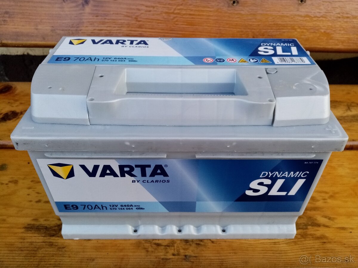 Nova Autobatéria 12V VARTA E9 70Ah 640A - 2