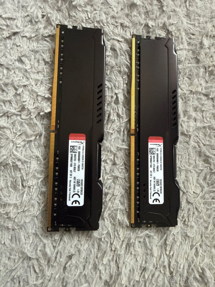 HyperX Fury DDR4 RAM 8GB kit - 2