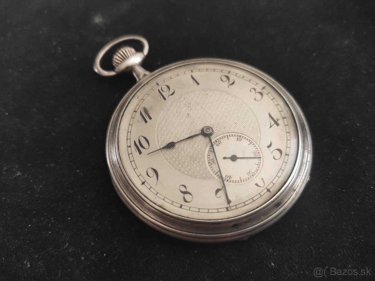 MOERIS swiss pánske vreckové strieborné hodinky - 2