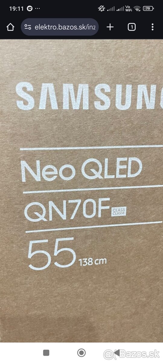 Predám úplne nový TV Samsung 4K QLED - 2