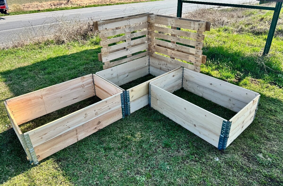 Vyvýšené drevené zahony - 2