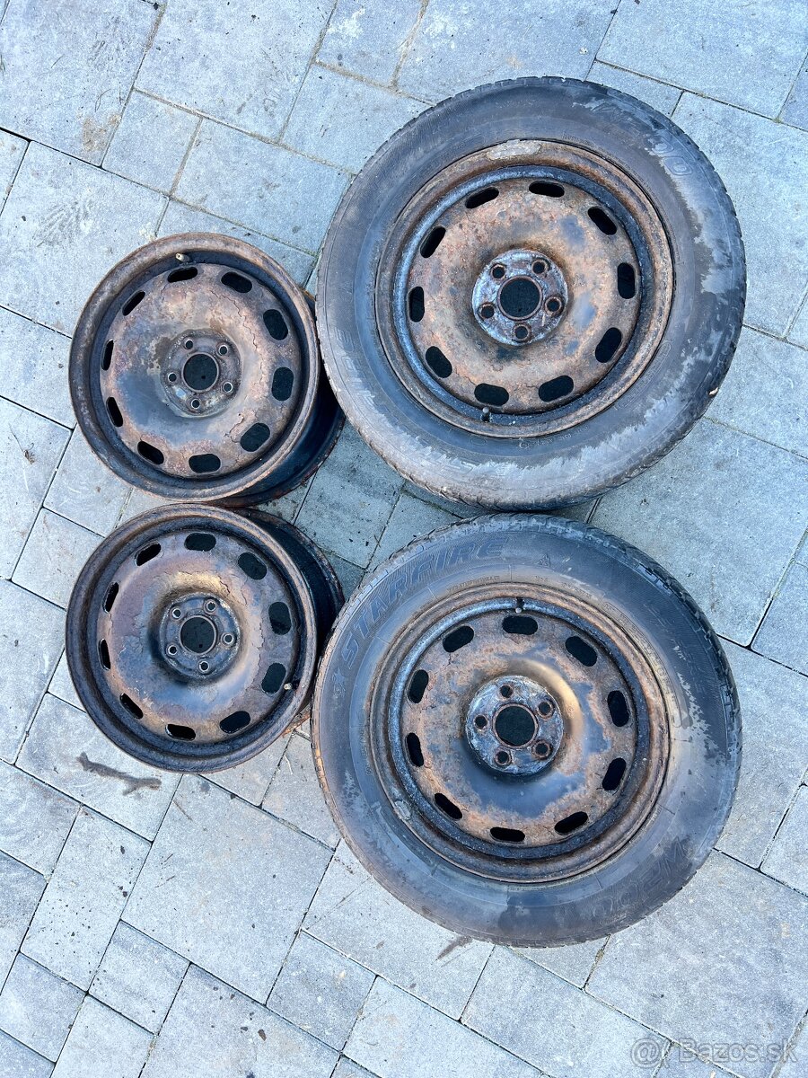 Plechové disky VW 5x100 R15 - 2