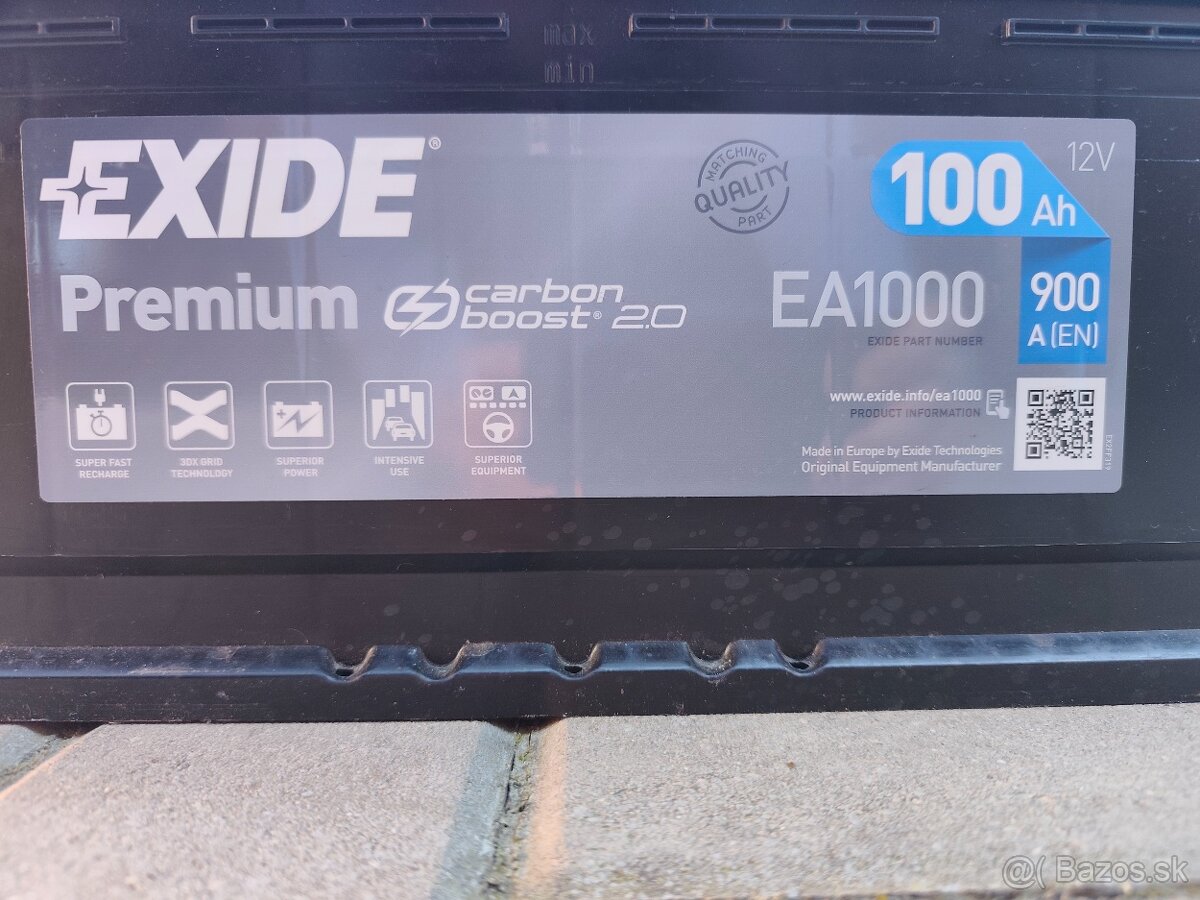 Exide Premium 12V 100Ah 900A EA1000 - 2