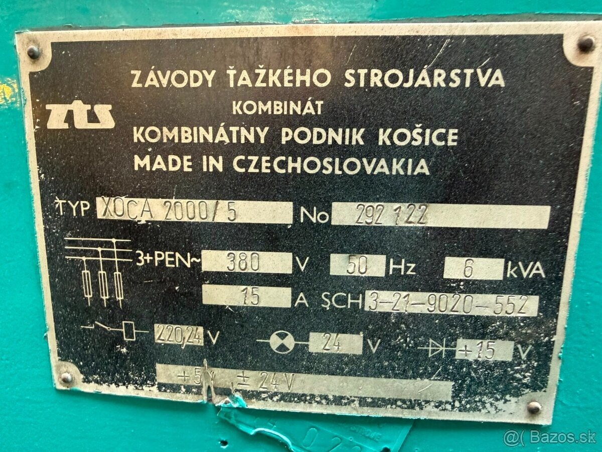 Ohýbačka plechu XOCA 2000/5 - 2