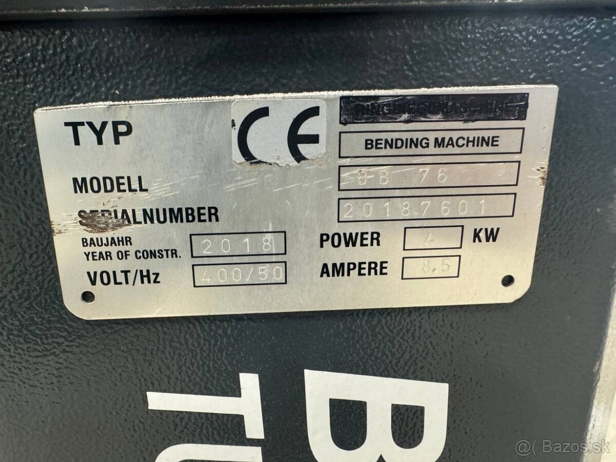 Elektrická ohýbačka trubek Karbend BB76 + příslušenství - 2