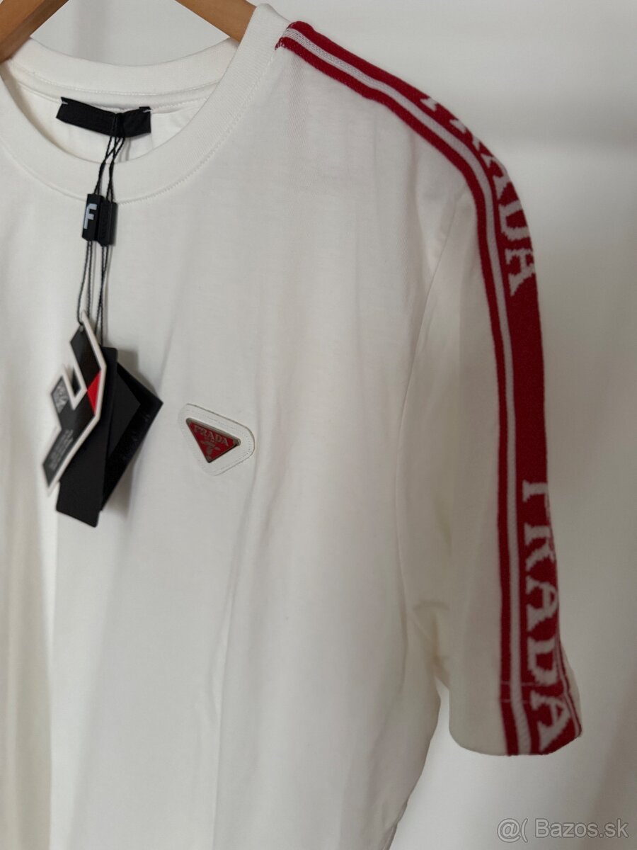 Panske biele tricko Prada - 2
