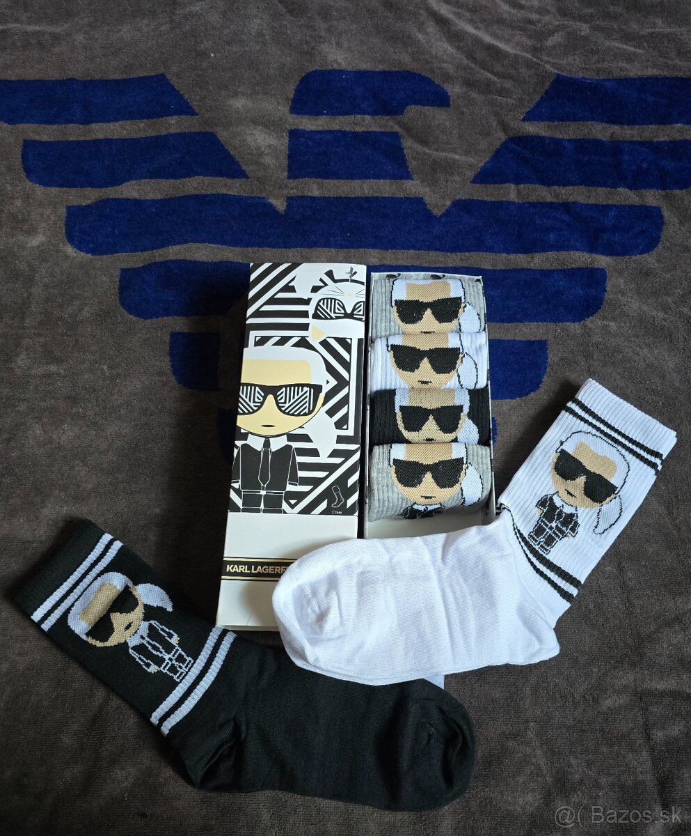 Predám 6 párov unisex ponožky Karl Lagerfeld - 2