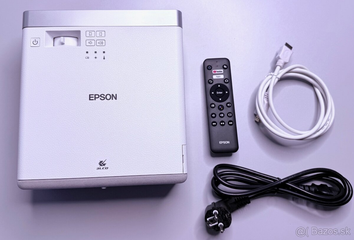 Epson EF-100W 3LCD laser- 0 z 20 000hod., 2,5m:1, 120Hz-nový - 2