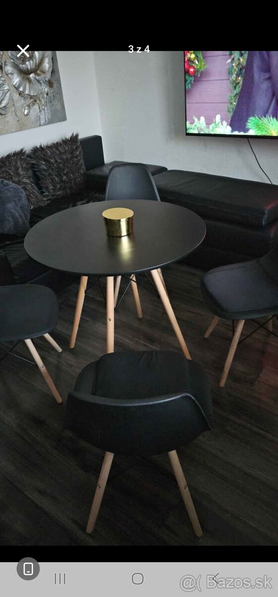 Kuchynsky stol 80 cm a stolicky - 2