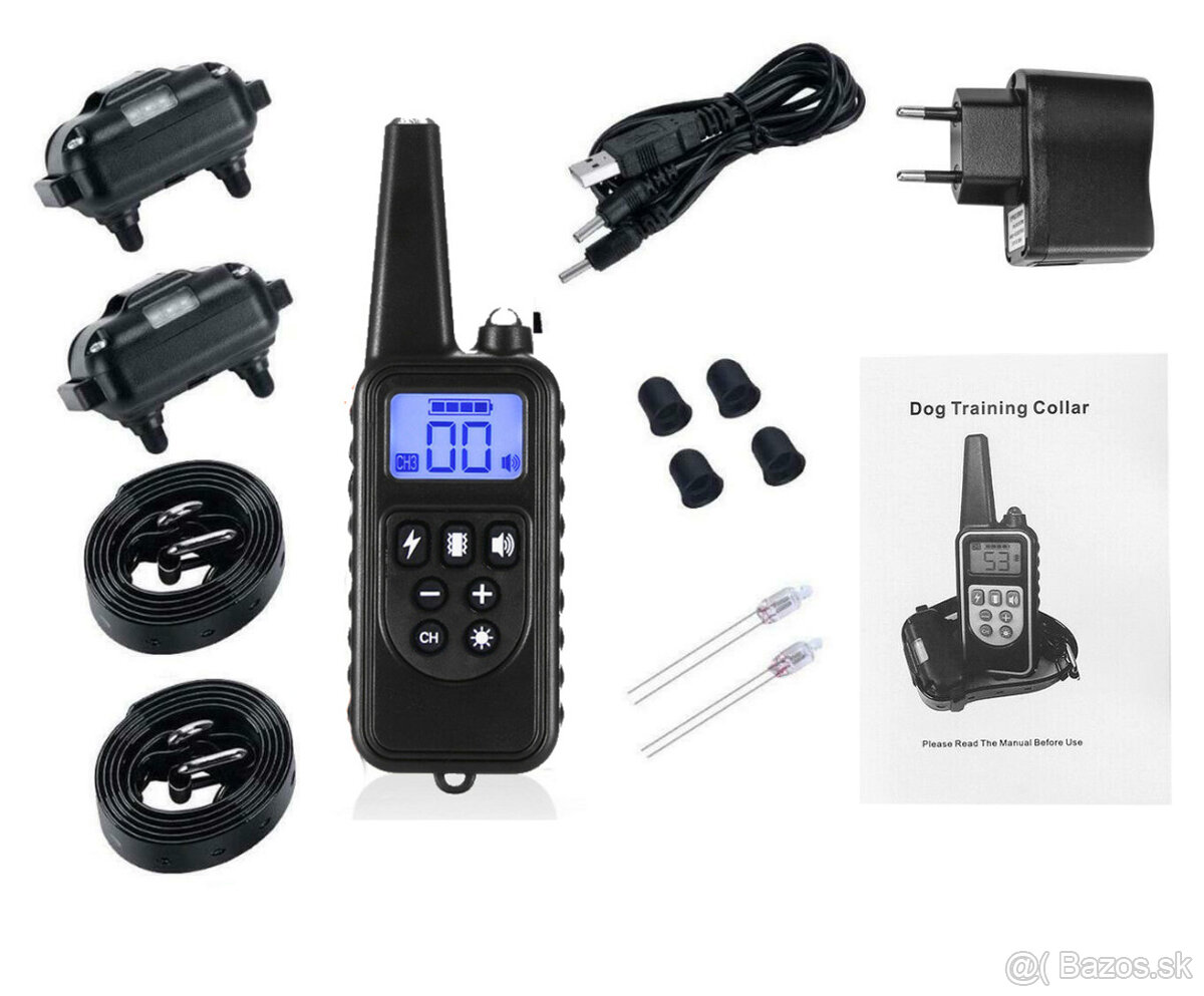 Elektrický obojok pre psa - sada pre 2 psov Patpet776 - 2
