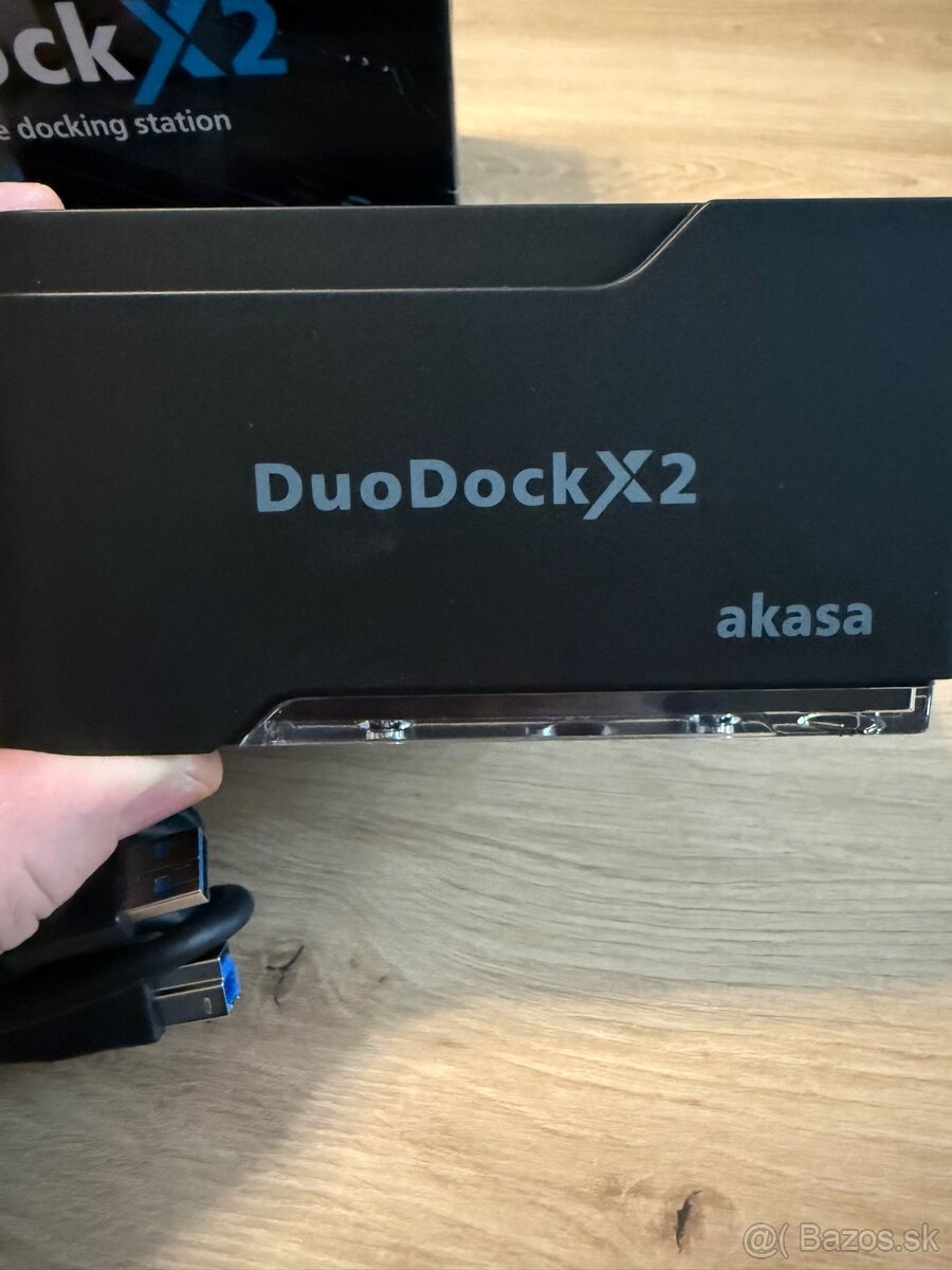 AKASA DuoDock X2 čierna - 2