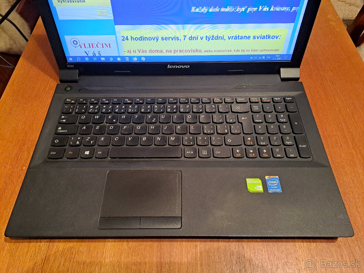 Predám noteb. Lenovo B590 vo výbor. stave s novým SSD diskom - 2