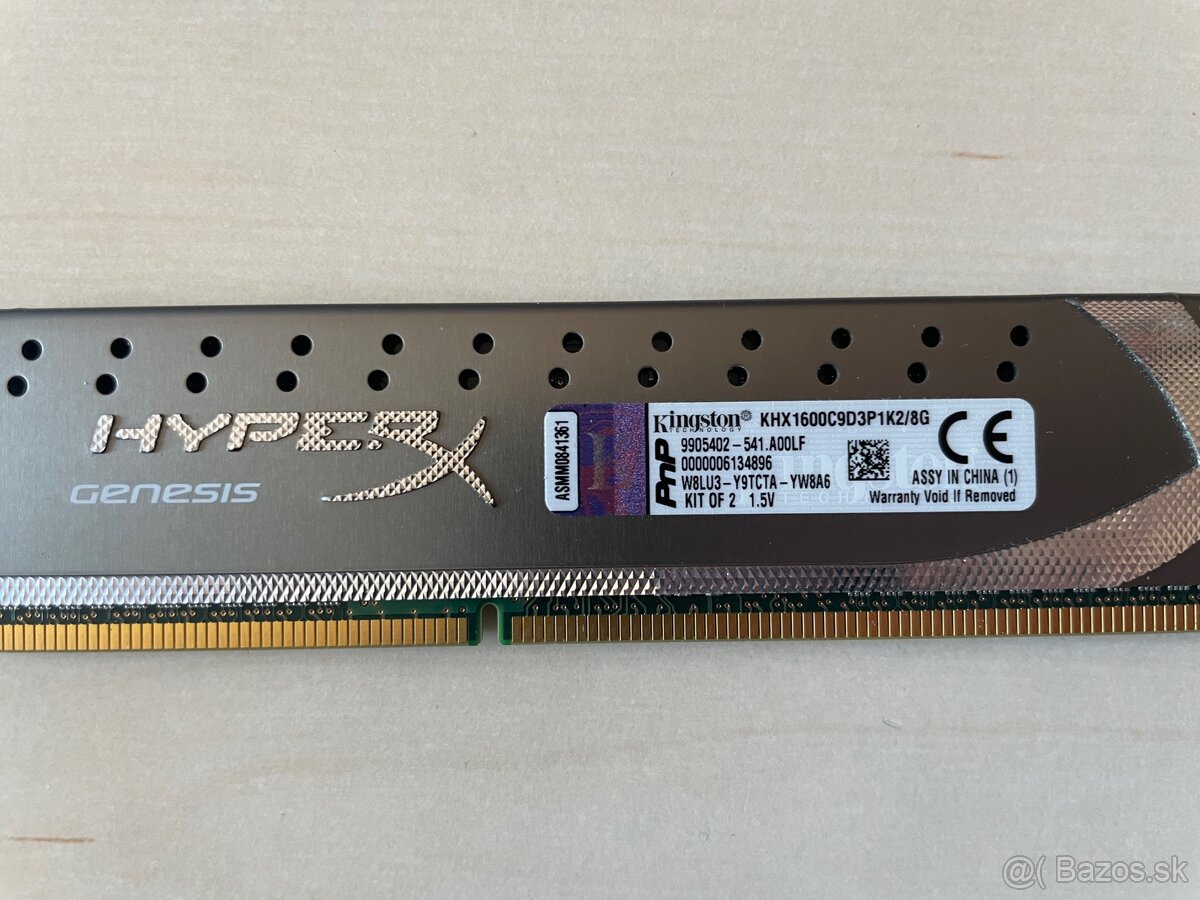 Kingston RAM 2x4GB, DDR3 desktop - 2