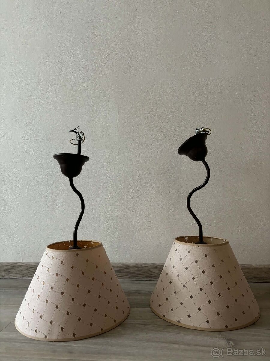 Rustikálne béžové lampy - 2