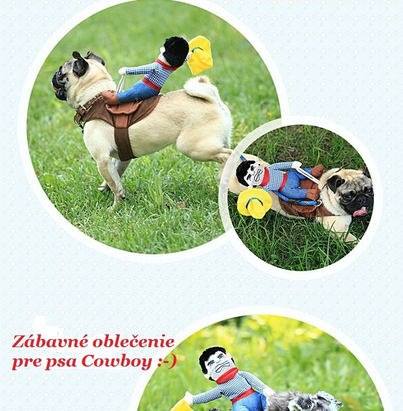kostým/oblečenie pre psa Cowboy - 2